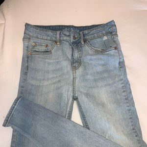 High rise skinny jeans
